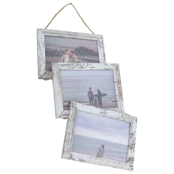 BESTYASH Grey Wall Hanging Picture Frame Collage with Rope for Living Room and Bedroom Decor