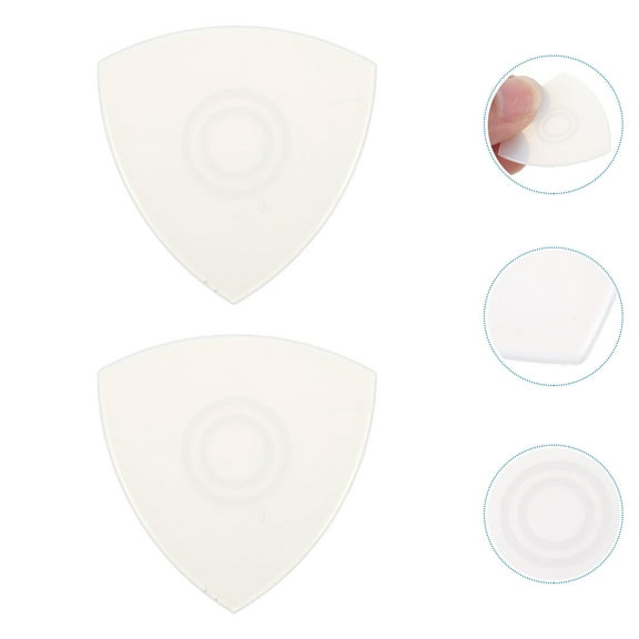 BESTYASH Guitar Pick Assortment 12Pcs Nylon Ivory Classic Guitar Pick Shape for Ukulele