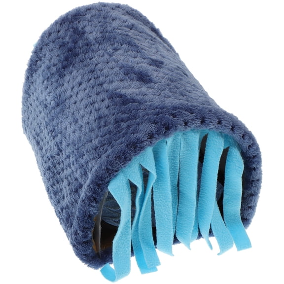 BESTYASH Hamster Tunnel Nest Hamster Tunnel House Lint Plush Fabric Sky-Blue 1Pcs