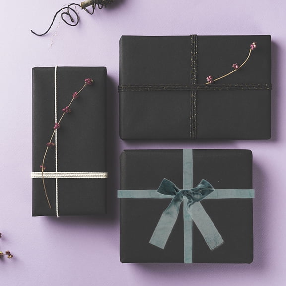 BESTYASH 3 Rolls Navy Polyester Ribbons Ribbon for Hair for Women