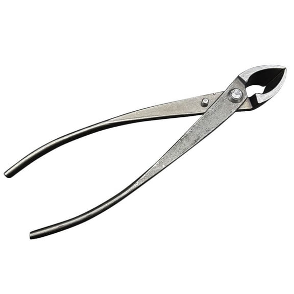 BESTYASH Handheld Bonsai Tree Pruner with Dark Grey Ergonomic Handle and Neat Circular Concave Cutting Edge