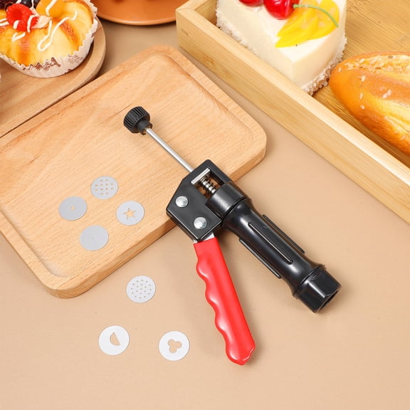 BESTYASH Handheld Clay Extruder Tool Black Plastic Mold for Polymer Clay Craft and Chocolate Modeling