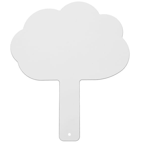 BESTYASH Handheld White Board with Lines Dry Erase Paddle Reusable Writing Board