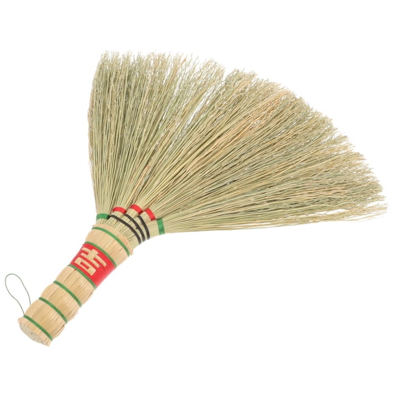 BESTYASH Handmade Woven Broom with Soft Bristles, Lightweight Portable Desktop Duster for Home, Office, and Small Space Cleaning