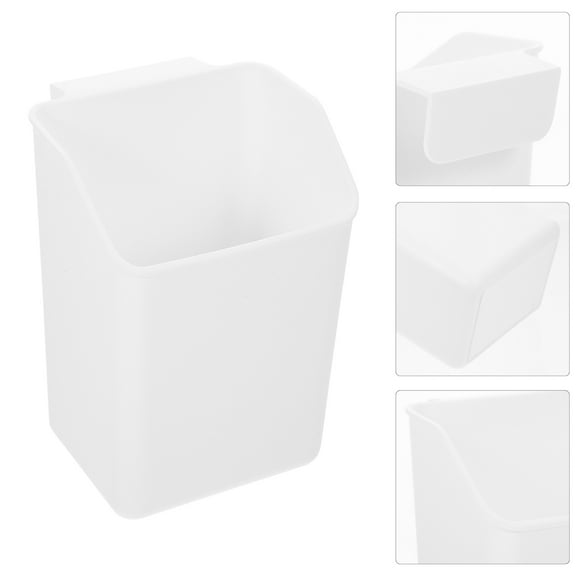 BESTYASH Hanging Kitchen Organizer Over Cabinet Door Storage Rack White PP Condiment Holder for Pantry and Countertop