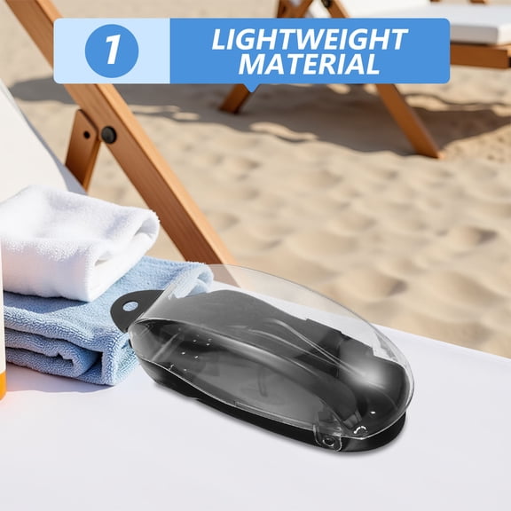 BESTYASH Hard Protective Swimming Goggles Case Resistant to Seawater Corrosion with Clear Cover
