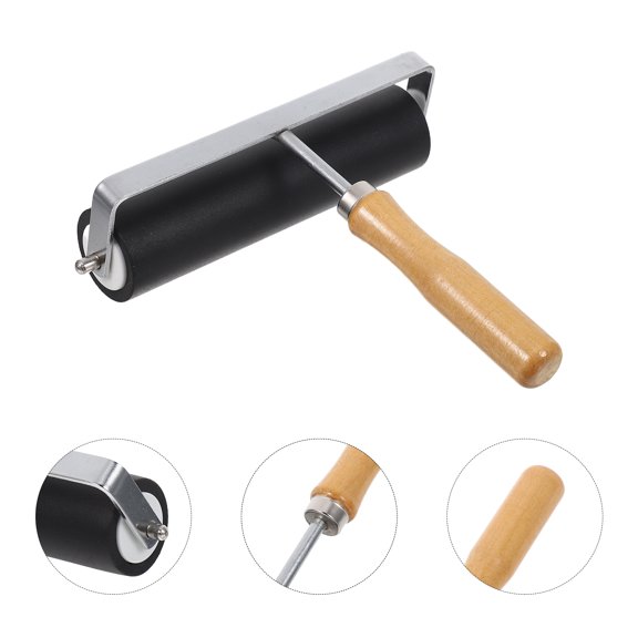 BESTYASH Hard Rubber Printmaking Roller Tool for Ink Application Ideal for Block Printing and Stamping