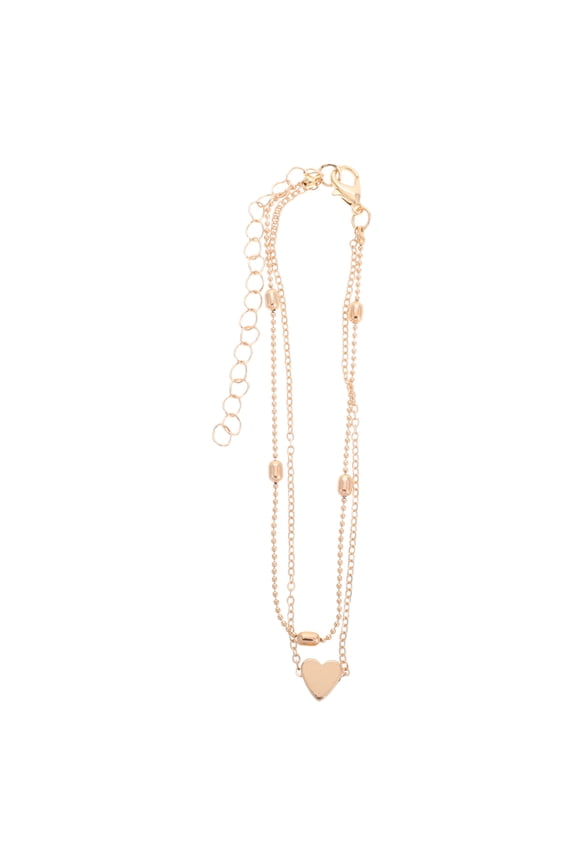 Heart Anklets for Women Anklet Copper Golden 1 Pcs Jewelry Accessory for Special Occasions
