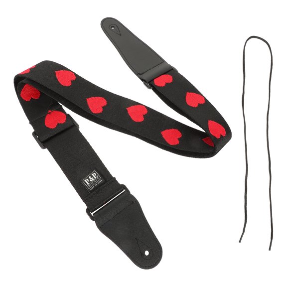 BESTYASH Heart Guitar Straps Nylon Replacement Musical Instruments 1Pcs