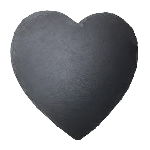 BESTYASH Heart Shape Slate Cutting Board Black Charcuterie Board for Home Use and Entertaining