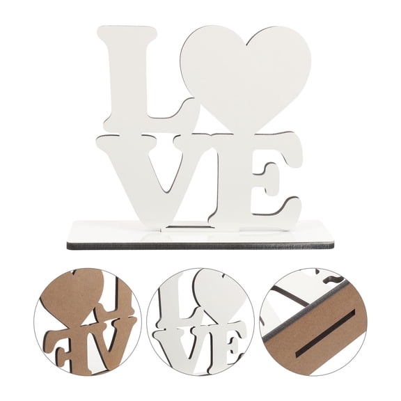 BESTYASH Hearts Picture Frames MDF Picture Display Heart Shaped Ornament 1Pcs for Home Decoration