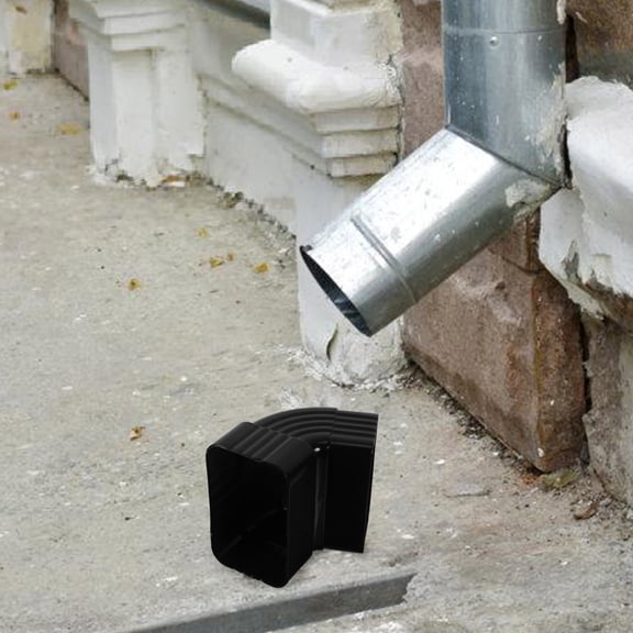 BESTYASH Heavy Duty Alloy Gutter Downspout Elbow Connector with 65 Degree Angle Bend