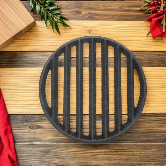 BESTYASH Cast Iron Fireplace Fire Grate with Ventilated Design for Efficient Burning and Easy Setup at Home
