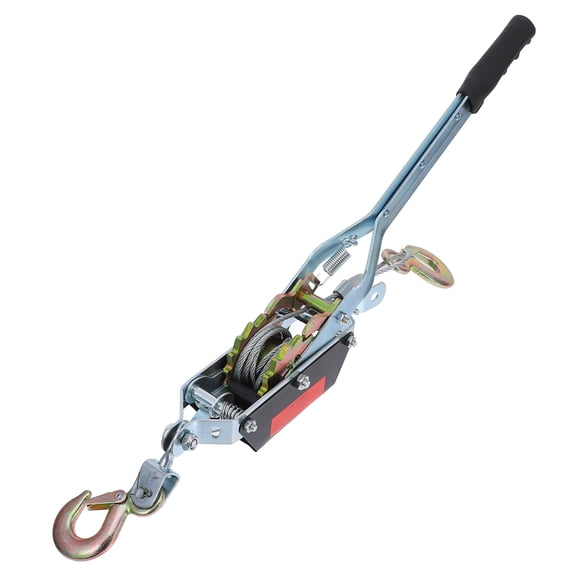 BESTYASH Portable Rope Come Along Winch Power Puller with Dual Hook Design