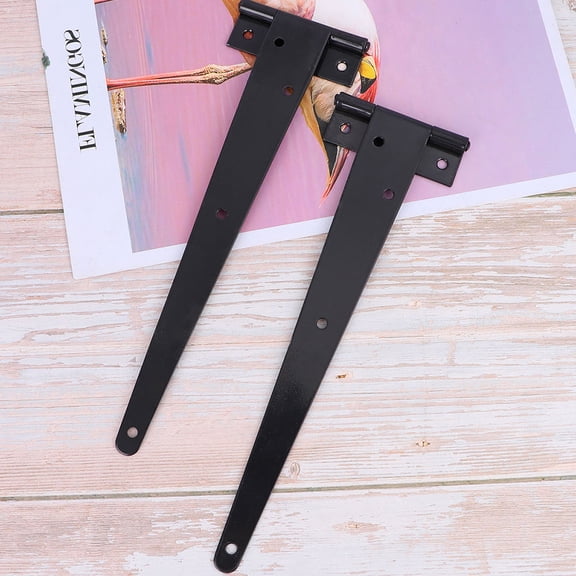 BESTYASH 4PCS Triangle Hinges Black Steel Door Hinges for DIY Projects Home