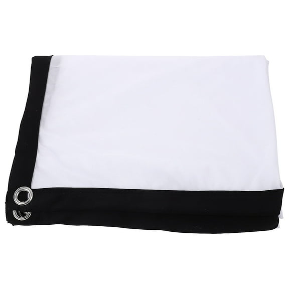 BESTYASH High Definition White Projection Screen Cloth Polyester for Portable Home Theater