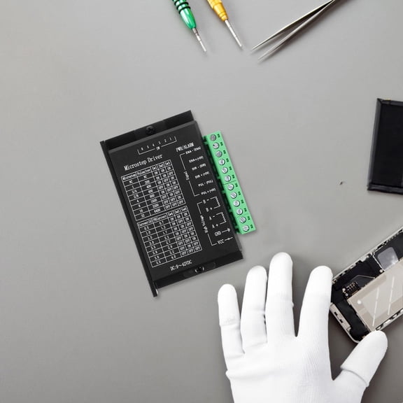 BESTYASH High Precision Stepper Motor Driver Controller for CNC Machines and 3D Printers Black Plastic Module 32 Subdivision