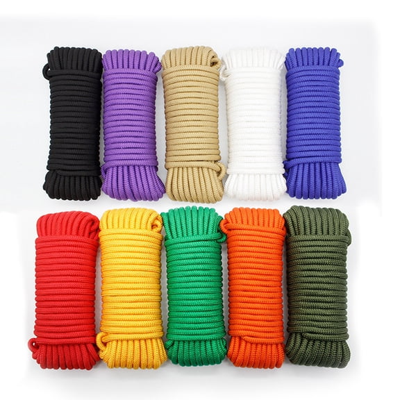 BESTYASH 1Pack Nylon Woven Hand Rope for Crafts and Indoor Use Green