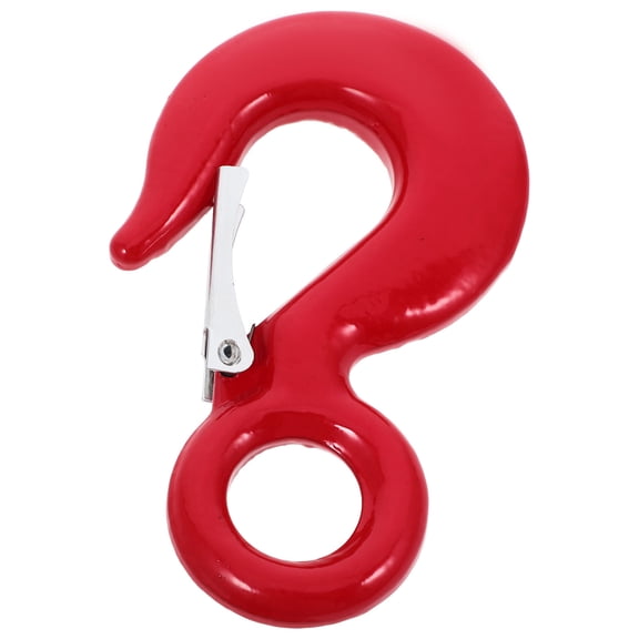 BESTYASH Red Heavy Duty Steel Wire Lifting Hook with Eye Ring for Secure Industrial Rigging
