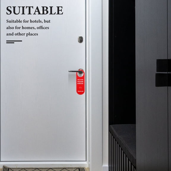 BESTYASH Office Study Room Red Door Sign with Do Not Disturb Message for Privacy