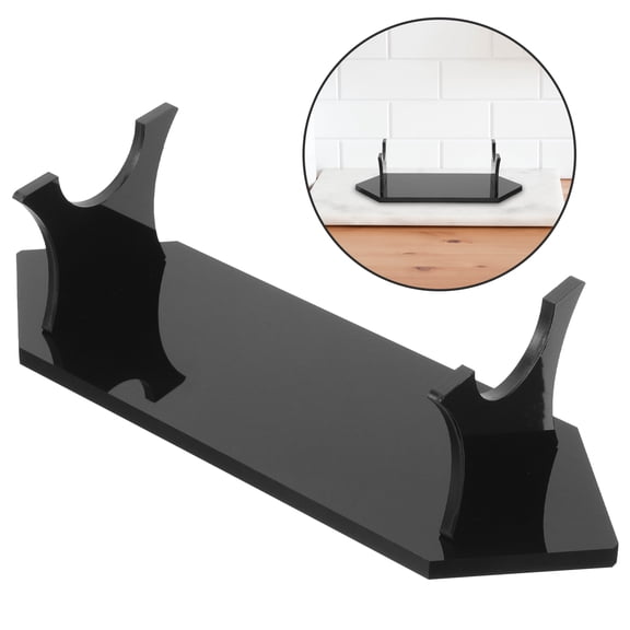 BESTYASH Kitchen Cutter Storage Rack Black Acrylic Holder for Countertop Use