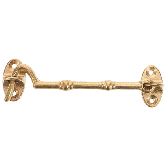 BESTYASH Indoor Door Hook Lock Brass Rotating Eye Hook Latch with Installation Hardware Included