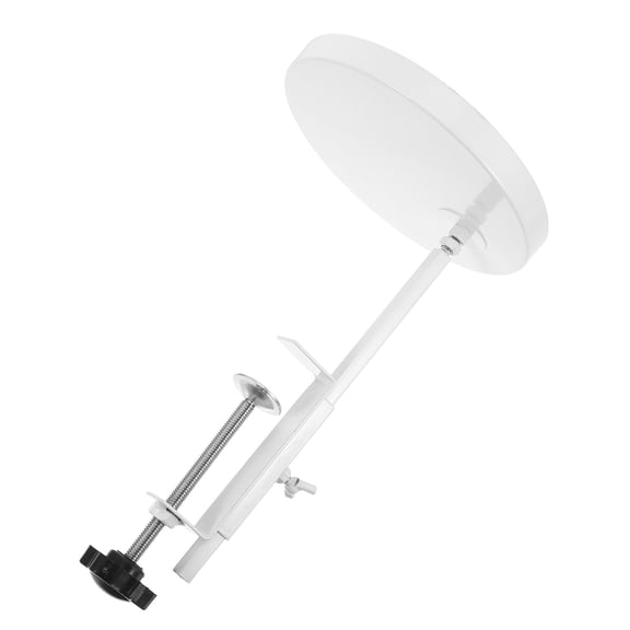 BESTYASH Indoor White Metal Plant Shelf with Clamp and Adjustable Window Sill Tray Feature