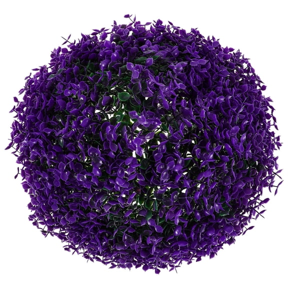 BESTYASH Indoor and Outdoor Purple Artificial Grass Plant Ball Decorative Eucalyptus Leaf Simulation Topiary