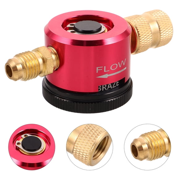 BESTYASH Heavy Duty Red Nitrogen Purge Regulator Valve for Efficient Refrigeration Line Maintenance and Service