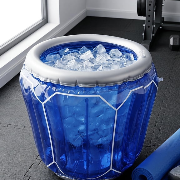 BESTYASH Inflatable Floating Ice Bucket Cooler Tub with Nonslip Base for Pool and Beach Theme Parties