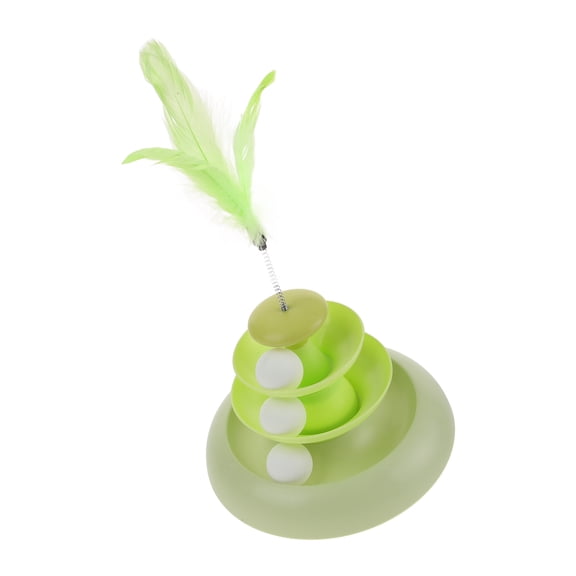 BESTYASH Light Green Cat Teasing Stick for Young Cats Exercise and Entertainment