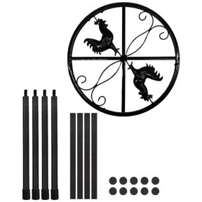 BESTYASH Elevated Iron Pet Bowl Rack for Outdoor Feeding with Ergonomic and Comfortable Design