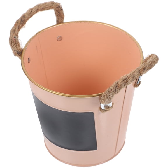 BESTYASH Artistic Iron Urn Flower Pot in Black for Home Decoration 1 Set