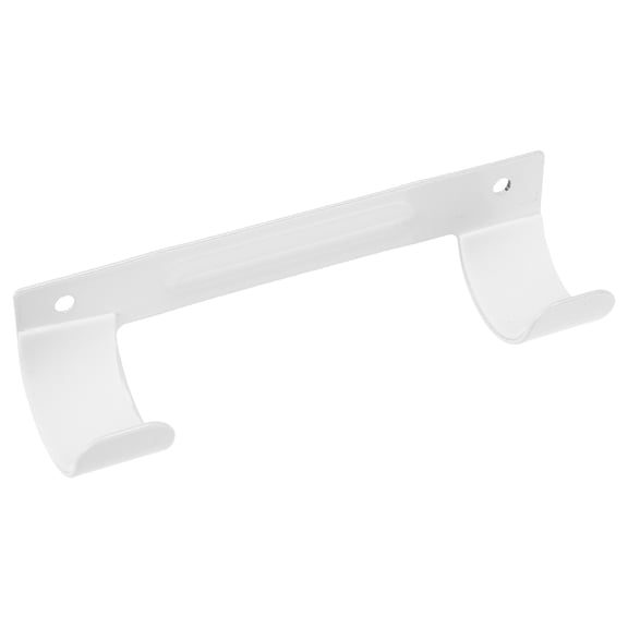 BESTYASH Ironing Board Storage Hanger in White with Heavy Duty Iron Rod for Space Saving Solutions