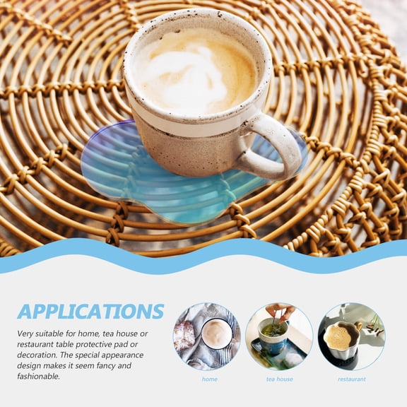 BESTYASH Irregular Acrylic Decorative Plate Coaster for Cup and Creative Table Decoration