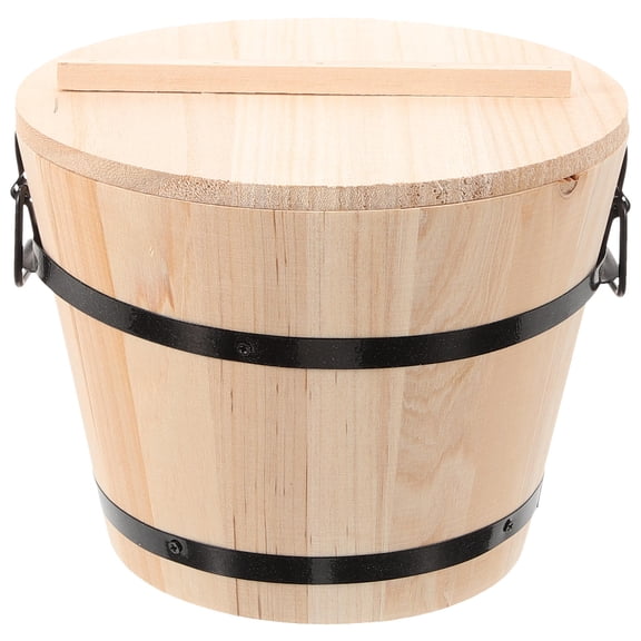 BESTYASH Japanese Rice Bowl Wooden Rice Mixing Container for Dining Experience 1Pack