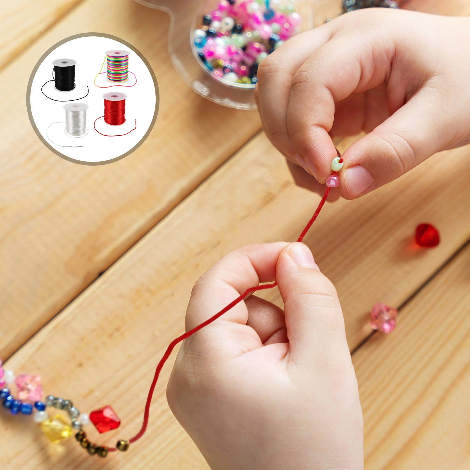BESTYASH Waxed Polyester Cord for Jewelry Making, String for Bracelets, Necklaces, Crafts and Projects