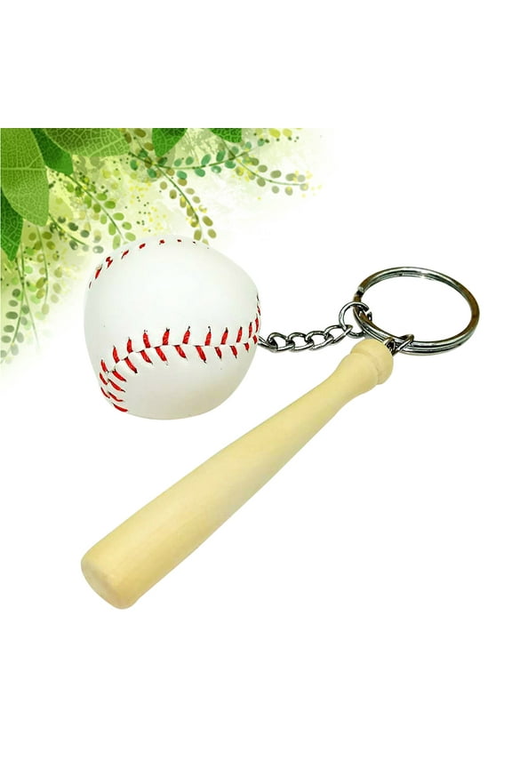 Keychains Sport Softball Key Ring Metal Key Holder Sports Theme 1Pack