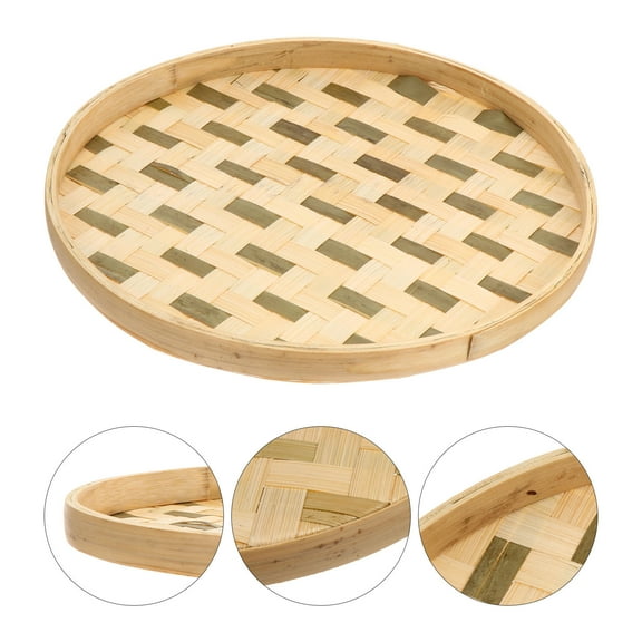 BESTYASH Khaki Weave Basket for Storage Use Made of Synthetic Material with Fine Gaps for Food Drying and Filtering