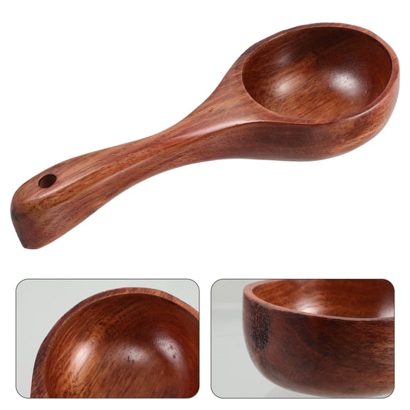 BESTYASH Kitchen Essentials Wooden Measuring Spoon Brown Minimalist Design Ideal For Tea Preparation 1Set