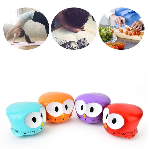 BESTYASH Owl Kitchen Timer Plastic for Home Baking Cooking Easy Use Loud Alarm