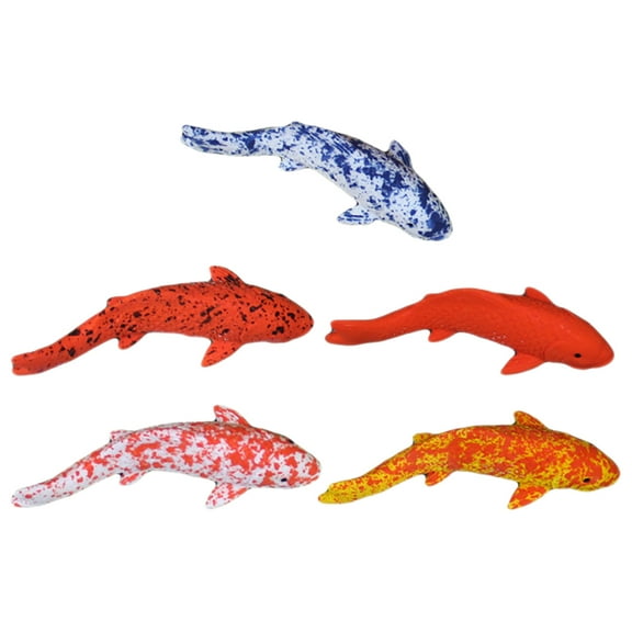 BESTYASH Koi Ornaments Mini Koi Fish Resin Ocean Sea Animals Figurines 5pcs
