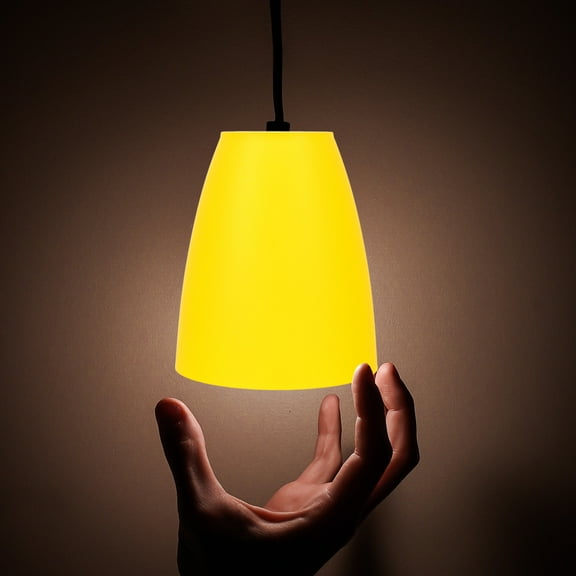 BESTYASH Yellow Plastic Lamp Shade Material for Light Diffusion, Compatible with Various Lamps, 1 Piece