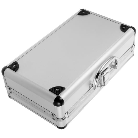 BESTYASH Large Capacity White Aluminum Alloy Portable Tools Box for Home and Business Use