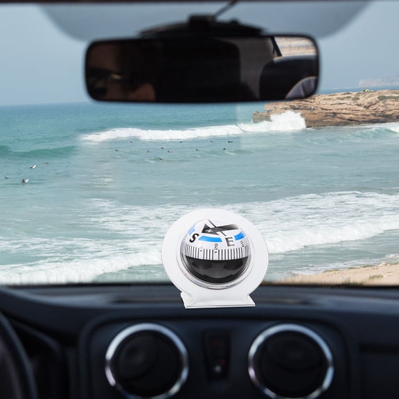 BESTYASH 2Pcs Large Car Compass Dashboard Assorted Color ABS Navigation Guidance