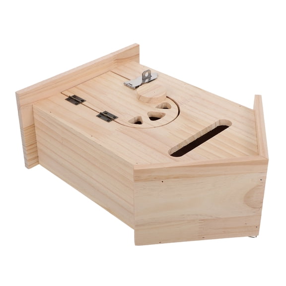 BESTYASH Large Wooden Wall Mount Mailbox with Lock, Secure Mail Organizer for Home and Office Use