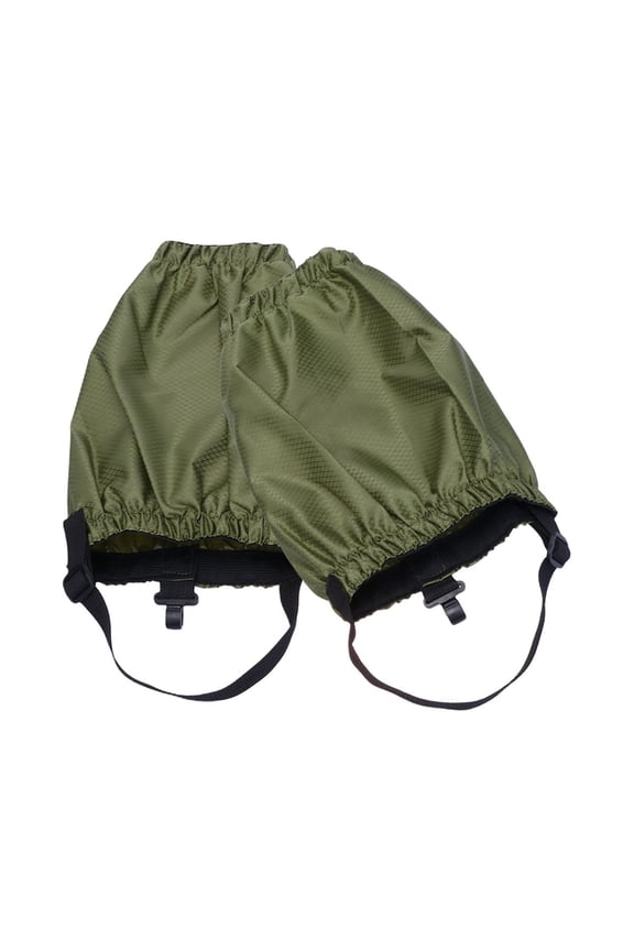 Lattice Adult Gaiters in Dark Green Lightweight Oxford Cloth for Mountain Climbing and Hiking Protection