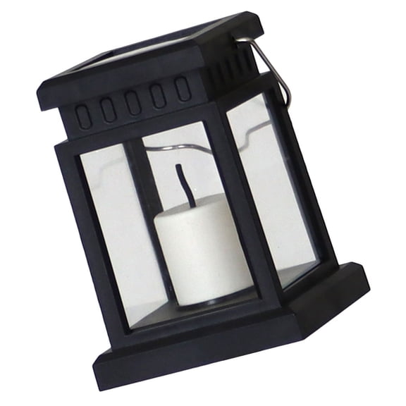 BESTYASH Lawn Lights Solar Powered Outdoor Lighting Black ABS Garden 1Pack