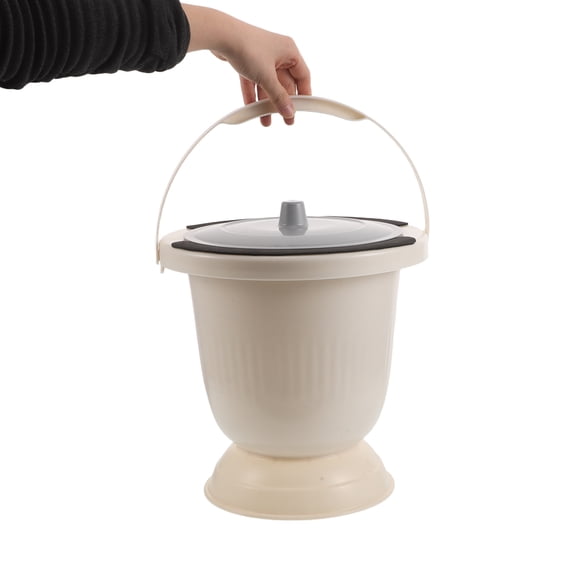 BESTYASH Leakproof Portable Bedside Urinal with Lid - Convenient Potty for Elderly, Disabled, and Home Care Use