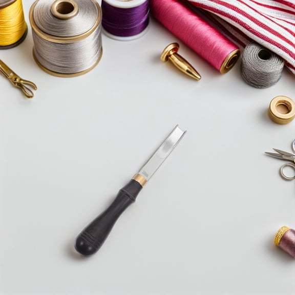 BESTYASH Leathercraft Beveler Multi 1 Ebony Wood Stainless Steel for Leathercrafts